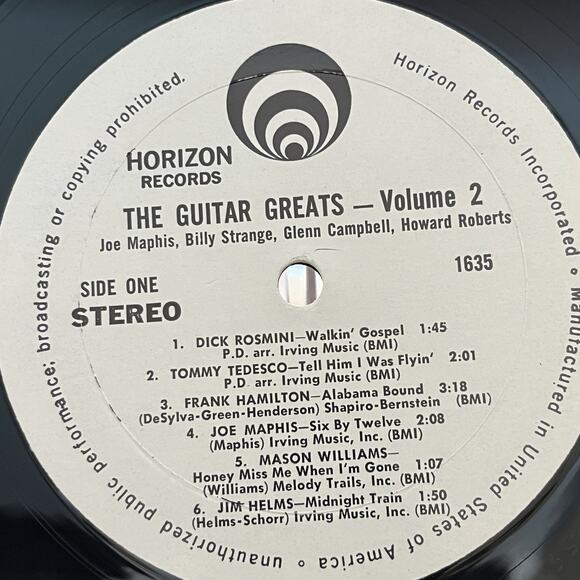 The Twelve String Story Vol. 2 Vinyl LP 1963 Horizon Records WP-1635 - Picture 3 of 8